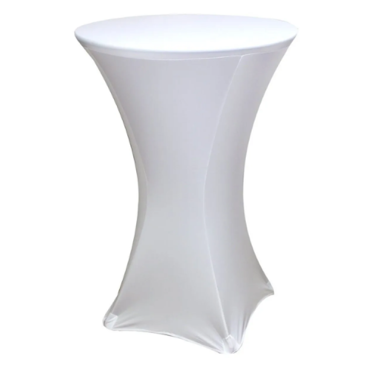 Spandex Table Cover  for 30 High-Top Table-White