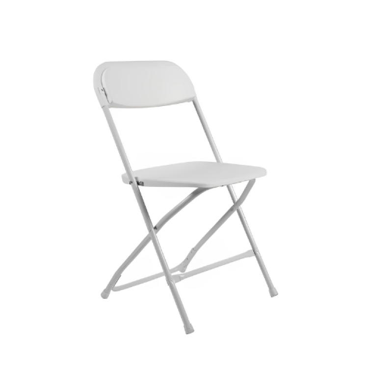Folding Chair Poly - White
