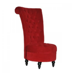 Red High Back Chair Santa Chair