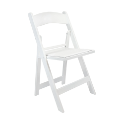 Garden Resin Padded Chair - White