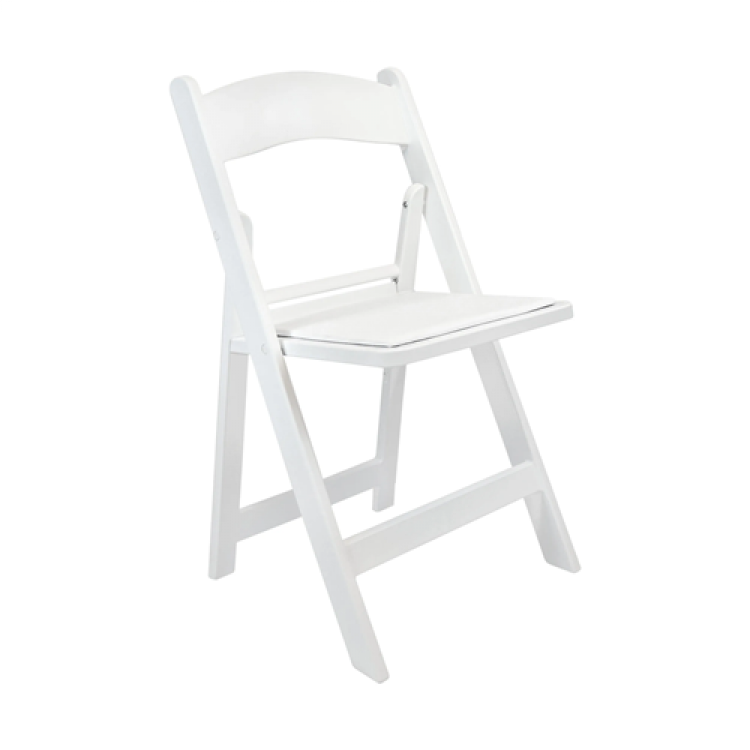 Garden Resin Padded Chair - White