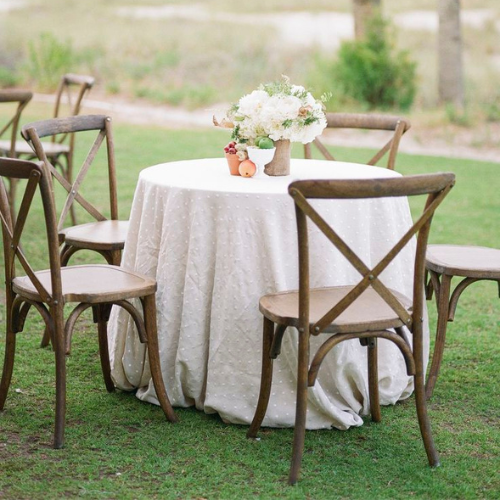 Wood Cross Back Chair Rentals - Rent ALL Events & Tools Fort Lauderdale