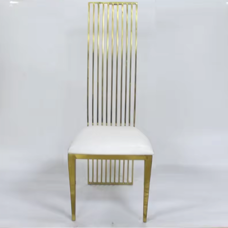 High Back Throne Chair  Gold