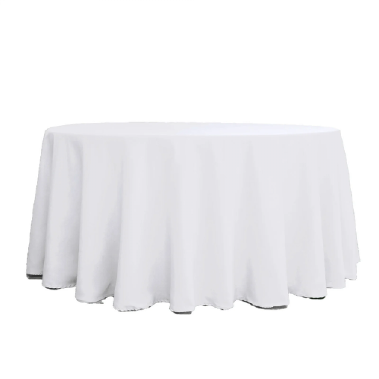 120 Round Polyester Tablecloth