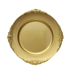 Gold Charger Plate - Vintage